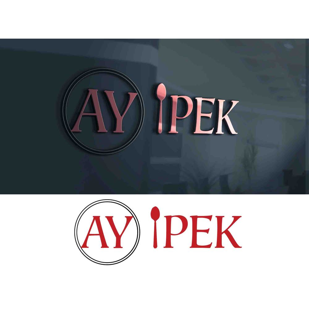 ay ipek — Restoran kazanan logo tasarımı