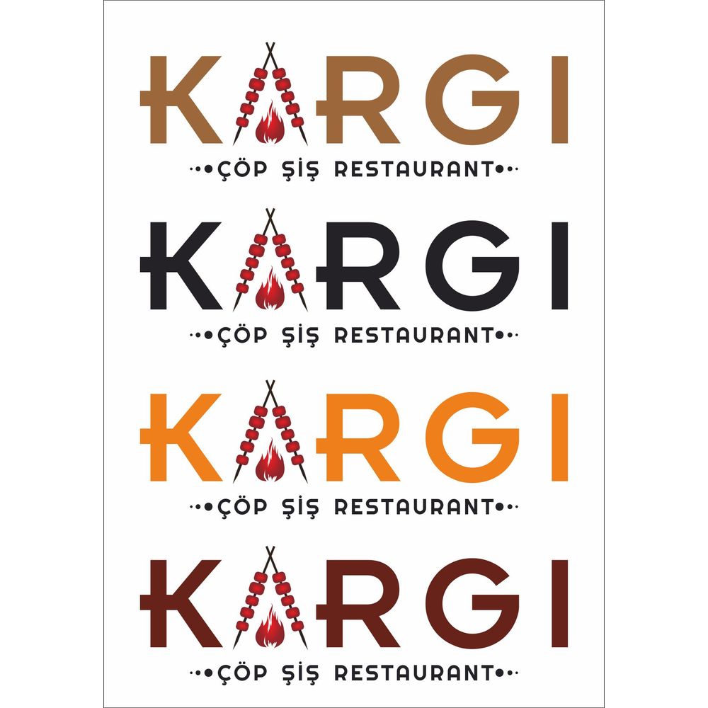Çöp şis restorant — Restoran kazanan logo tasarımı