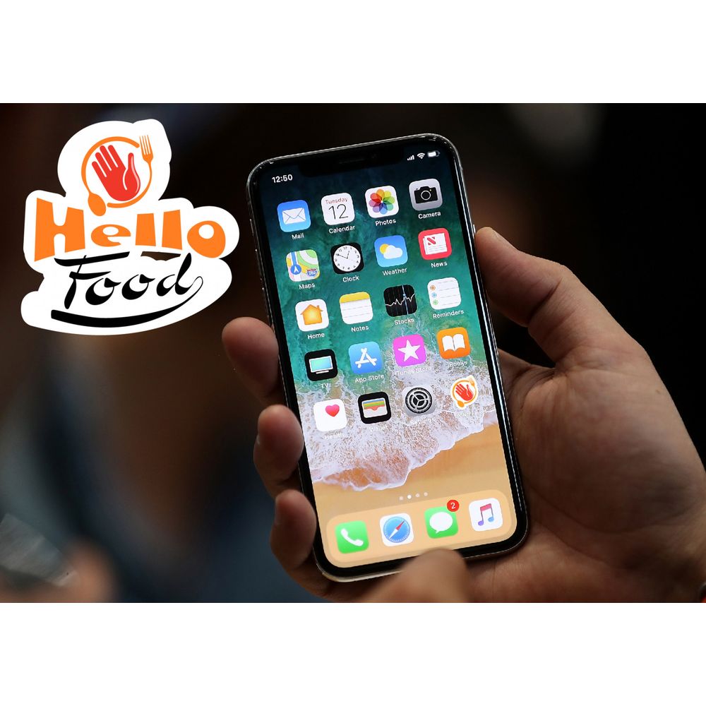 Hello Food uygulamasına logo