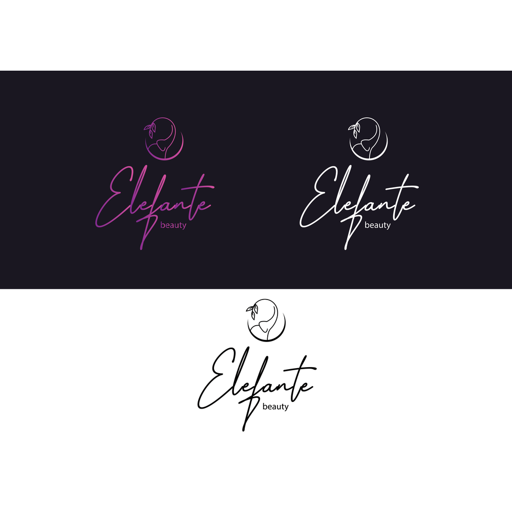 Güzellik Merkezi İçin Fil İkonlu Logo — Kozmetik & Parfüm / Itrıyat & Kişisel Bakım / Güzellik kazanan logo tasarımı