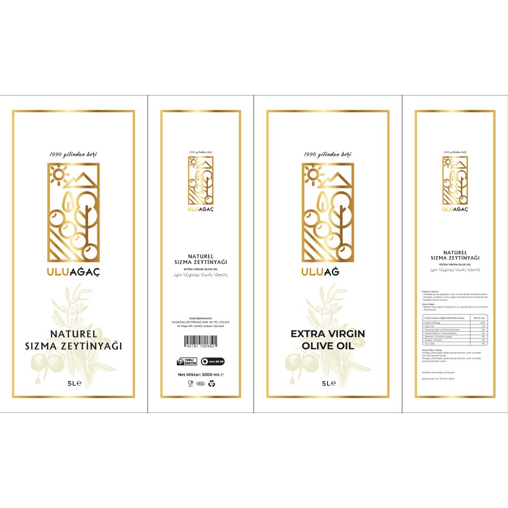 ZEYTİNYAĞI MARKASI LOGO-AMBALAJ TASARIMI