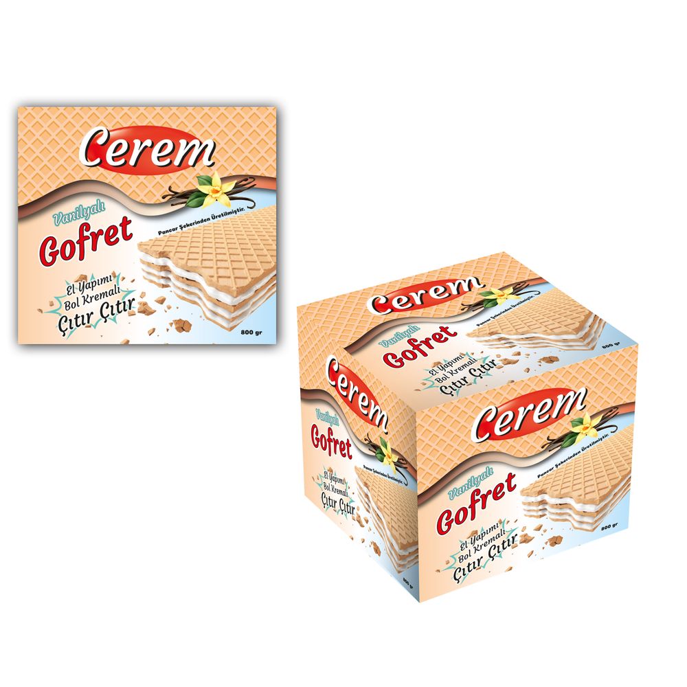 Özel Nostalji Gofret kutusu ve Logosu
