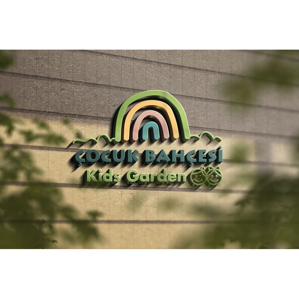 Kres gündüz cocuk bakimevi icin logo