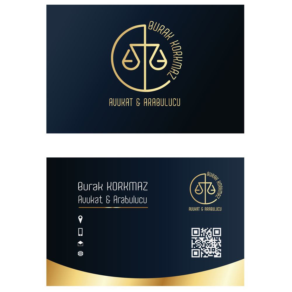 Avukat ve Arabulucu olarak çalışıyorum Logo ve Kartvizit